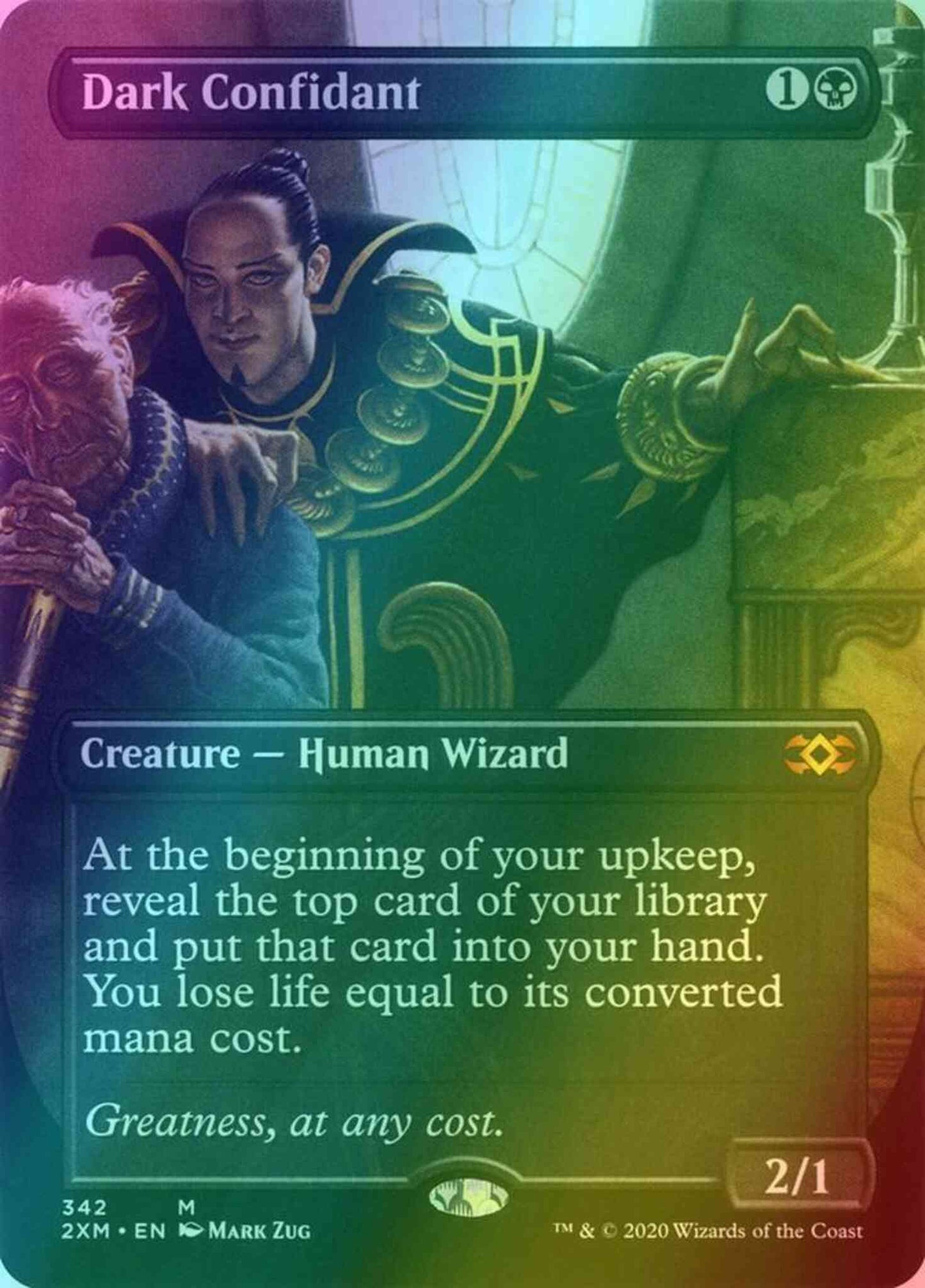 Dark Confidant [342] [Borderless] [Double Masters] [Foil]