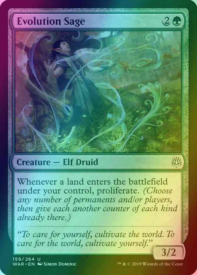 Evolution Sage [159] [War of the Spark] [Foil]