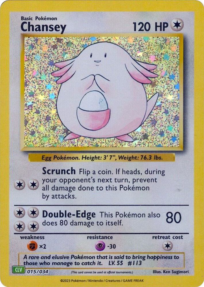 Chansey - 015/034 - Promo - CLV [tcgc-CLV015] [Holo]