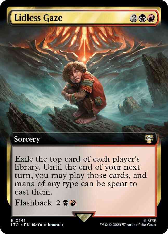 Lidless Gaze [141] [Extended Art] [The Lord of the Rings: Tales of Middle-earth: Commander] [Non-Foil]