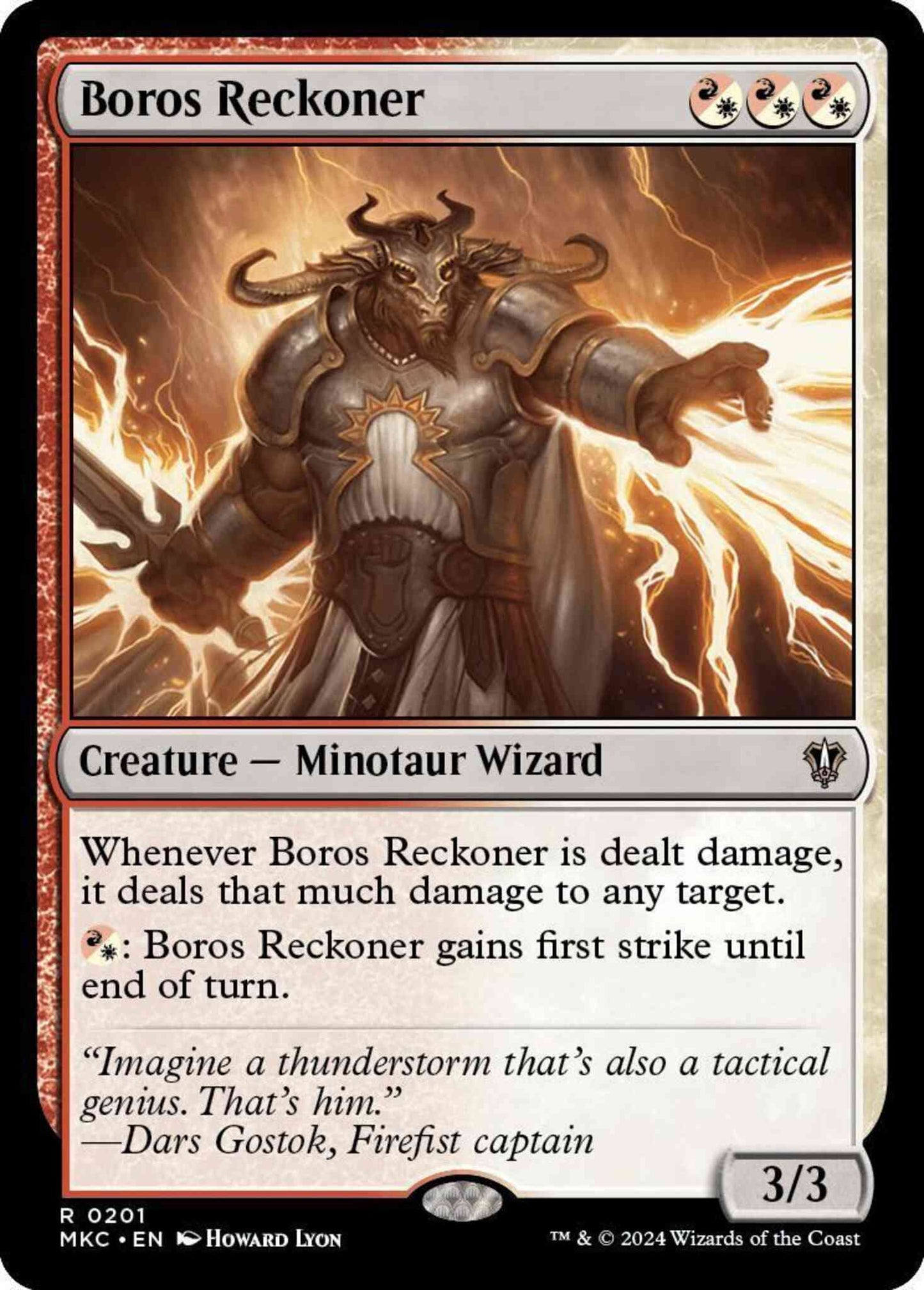 Boros Reckoner [201] [Murders at Karlov Manor: Commander] [Non-Foil]