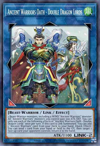 Ancient Warriors Oath - Double Dragon Lords - ROTD-EN048 - Super Rare - 1st Edition