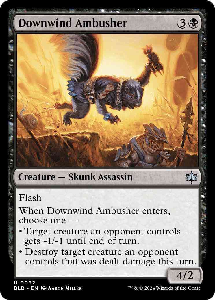 Downwind Ambusher [92] [Bloomburrow] [Non-Foil]