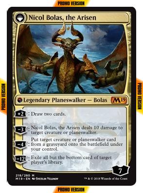 Nicol Bolas, the Ravager // Nicol Bolas, the Arisen [218s] [Core Set 2019 Promos] [Foil]