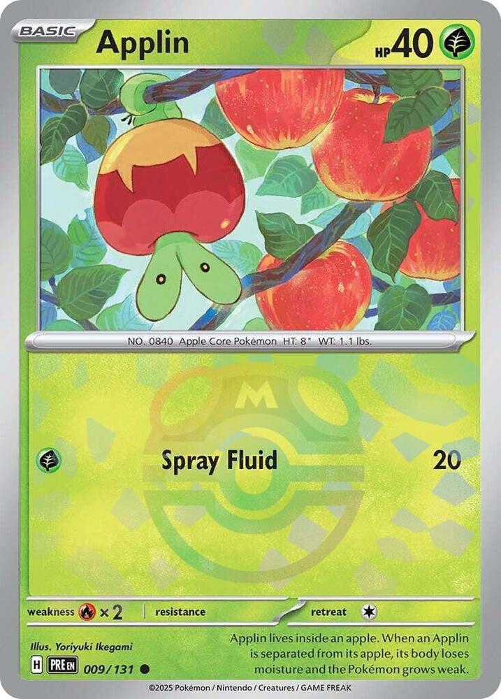 Applin - Master Ball Pattern - 009/131 - Common [sv085-009] [Reverse Holo]