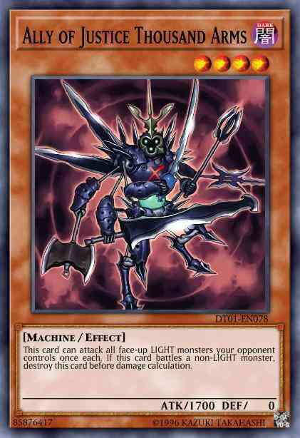 Ally of Justice Thousand Arms - DT01-EN078 - Duel Terminal Normal Parallel Rare - Duel Terminal