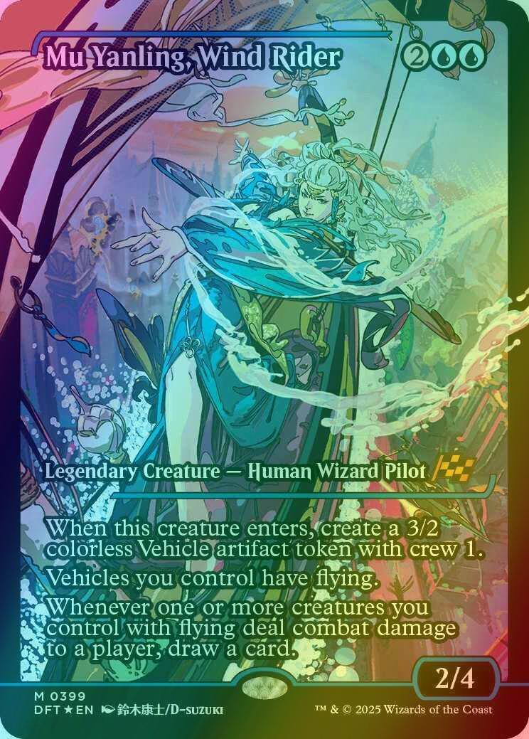 Mu Yanling, Wind Rider [399] [Japan Showcase] [Aetherdrift] [Foil]