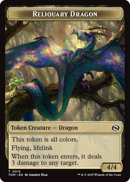 Dragon Token (11) // Reliquary Dragon Token (15) [Tarkir: Dragonstorm: Tokens] [Non-Foil]