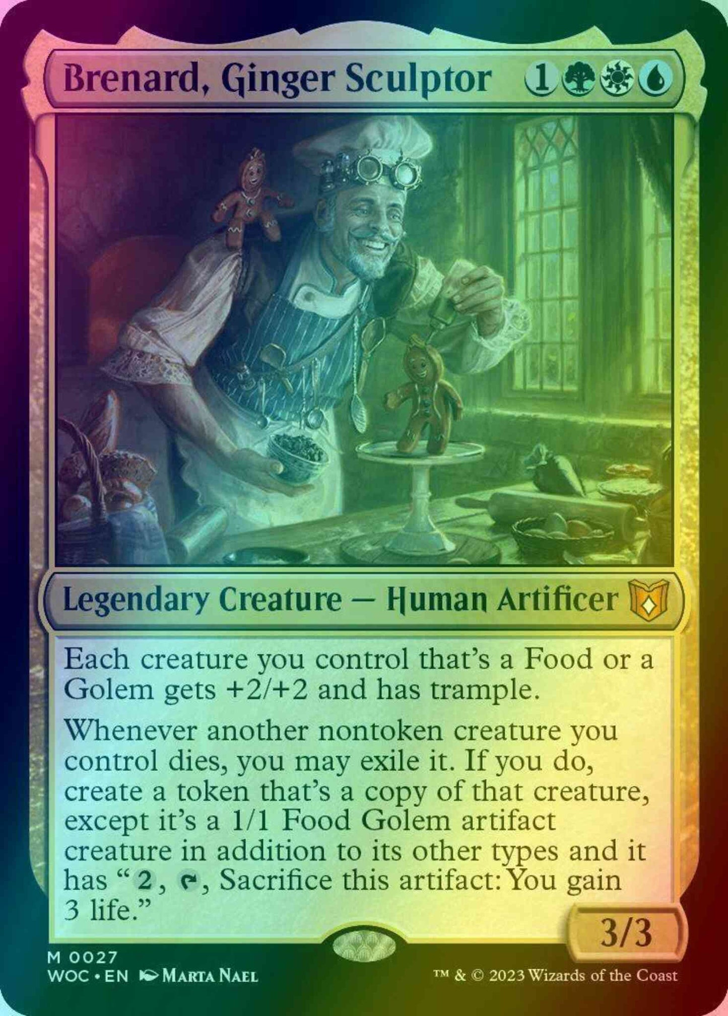 Brenard, Ginger Sculptor [27] [Wilds of Eldraine: Commander] [Foil]