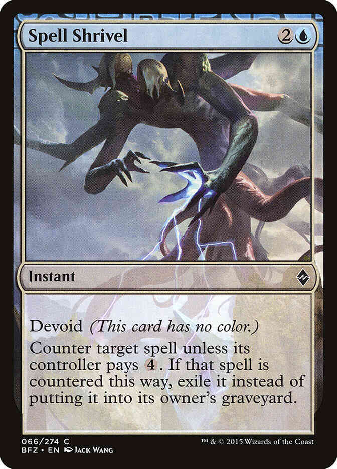 Spell Shrivel [66] [Battle for Zendikar] [Non-Foil]