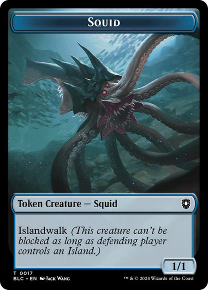 Elephant Token (27) // Squid Token (17) [Bloomburrow: Commander: Tokens] [Non-Foil]