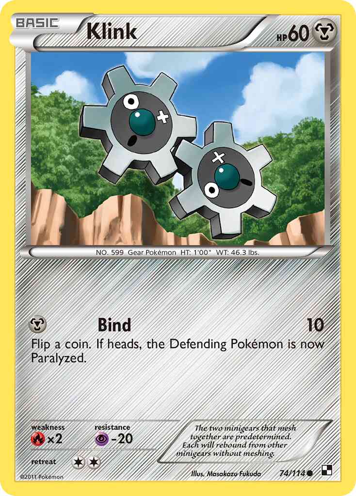 Klink - 74/114 - Common [bw1-74] [Reverse Holo]