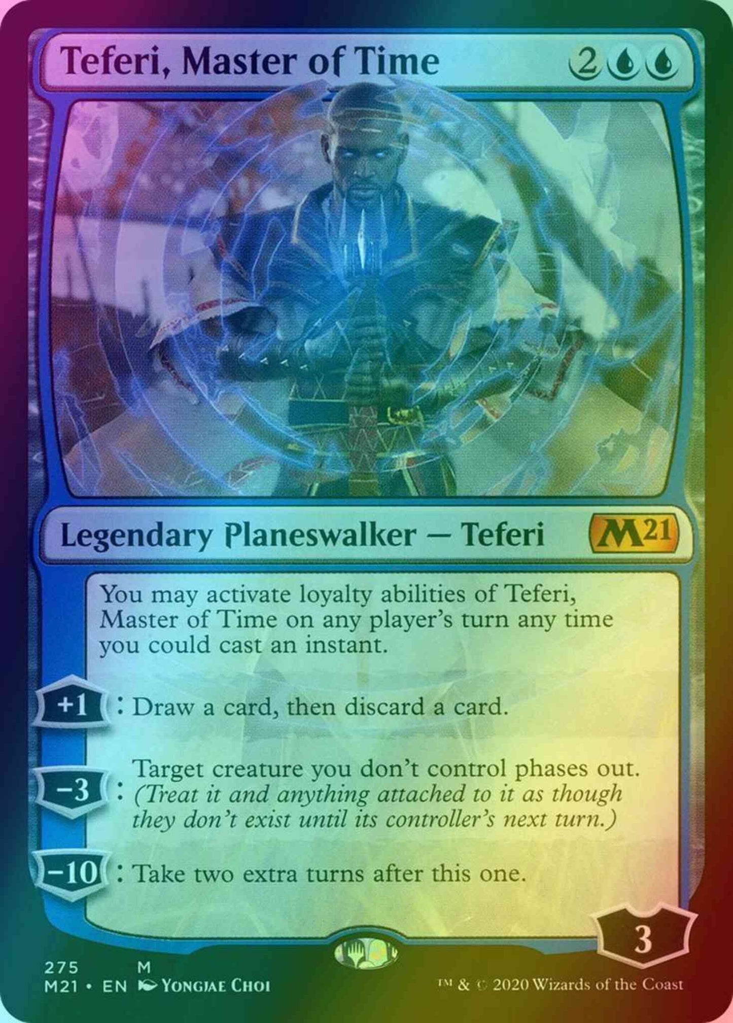 Teferi, Master of Time [275] [Alternate Art] [Core Set 2021] [Foil]