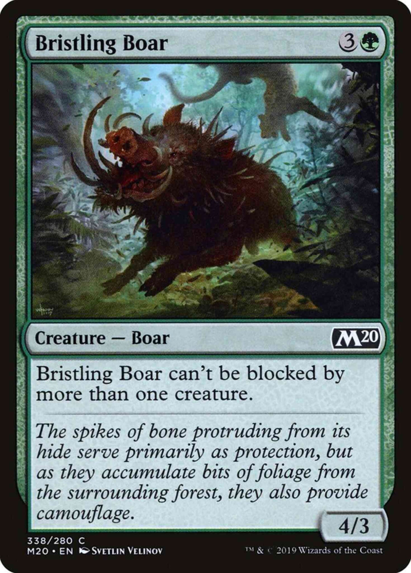 Bristling Boar [338] [Welcome Deck Exclusive] [Core Set 2020] [Non-Foil]