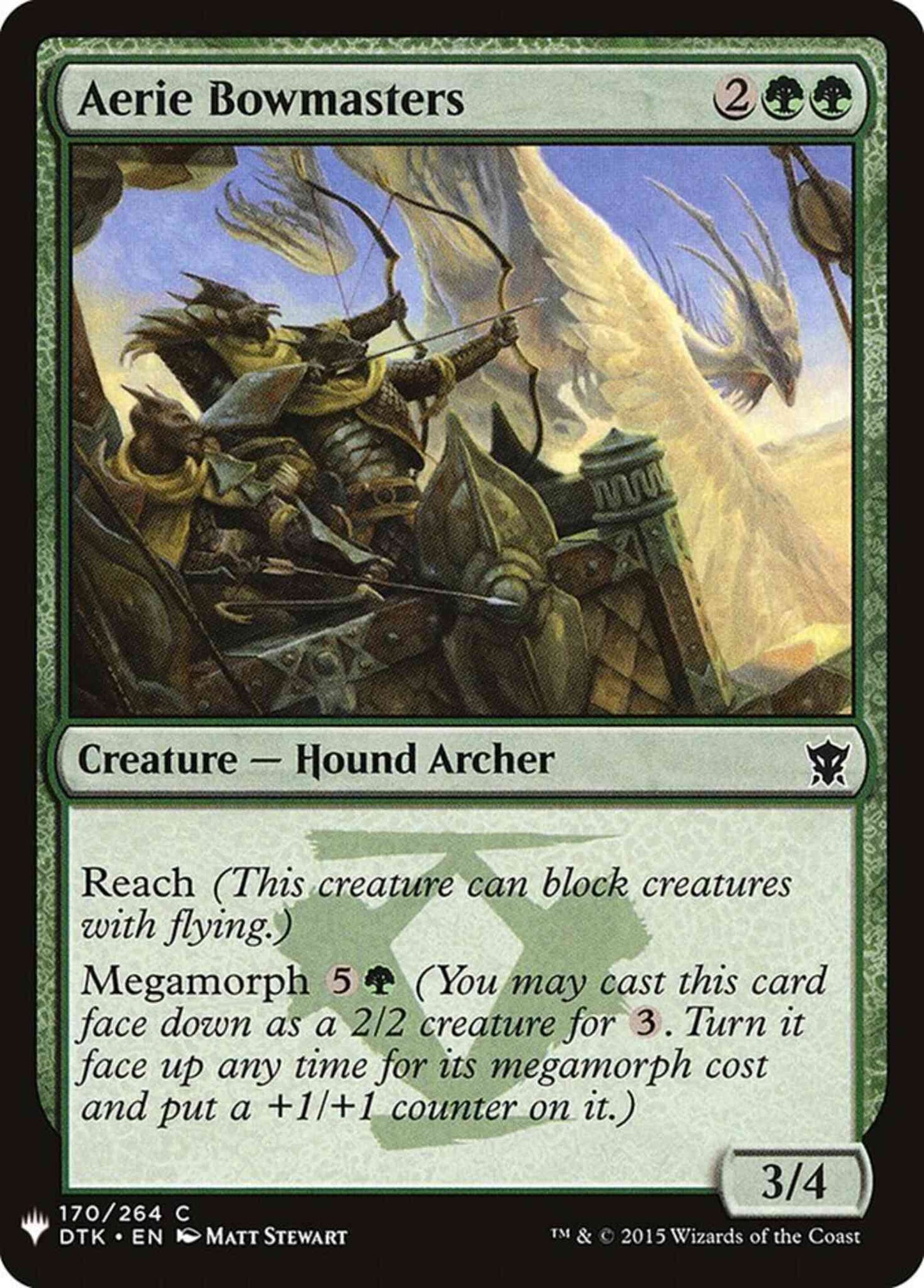 Aerie Bowmasters [DTK-170] [The List] [Non-Foil]