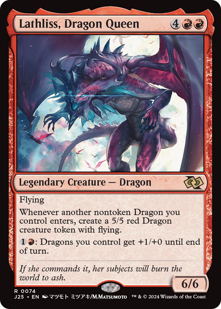 Lathliss, Dragon Queen [74] [Anime] [Foundations: Jumpstart] [Non-Foil]