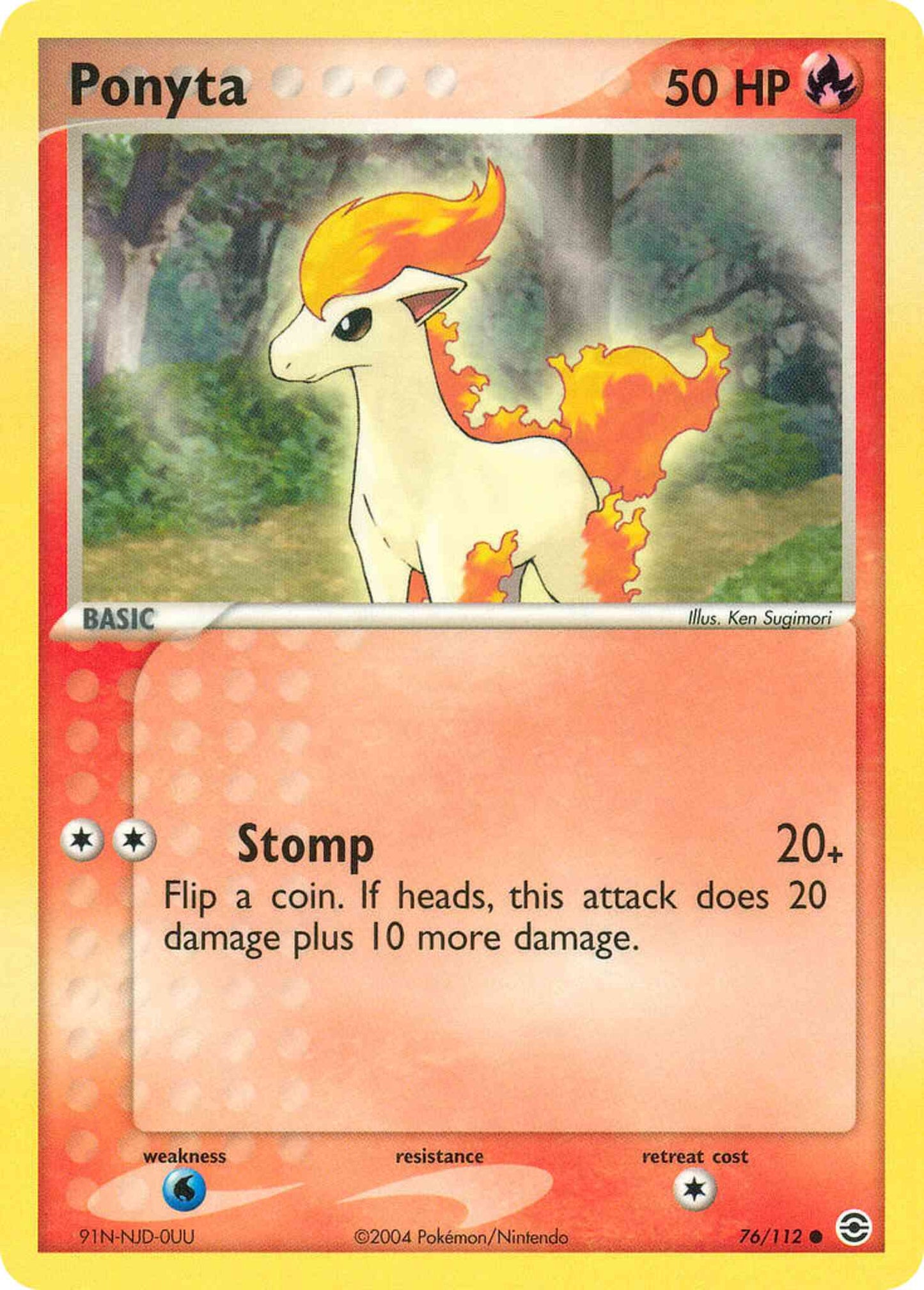Ponyta - 76/112 - Common [ex6-76] [Non-Holo]