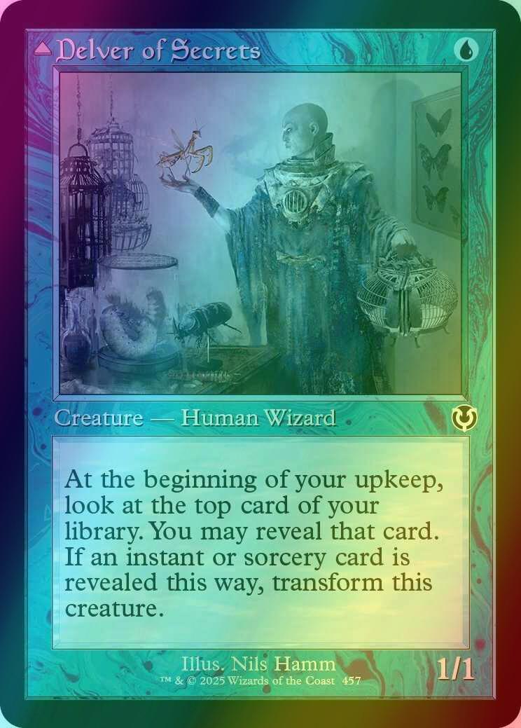 Delver of Secrets // Insectile Aberration [457] [Retro Frame] [Innistrad Remastered] [Foil]