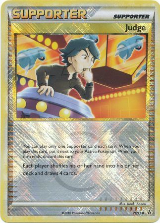 Judge - 78 - Promotional - Crosshatch Holo Professor Program Stamp Promo 2013 [Reverse Holo]