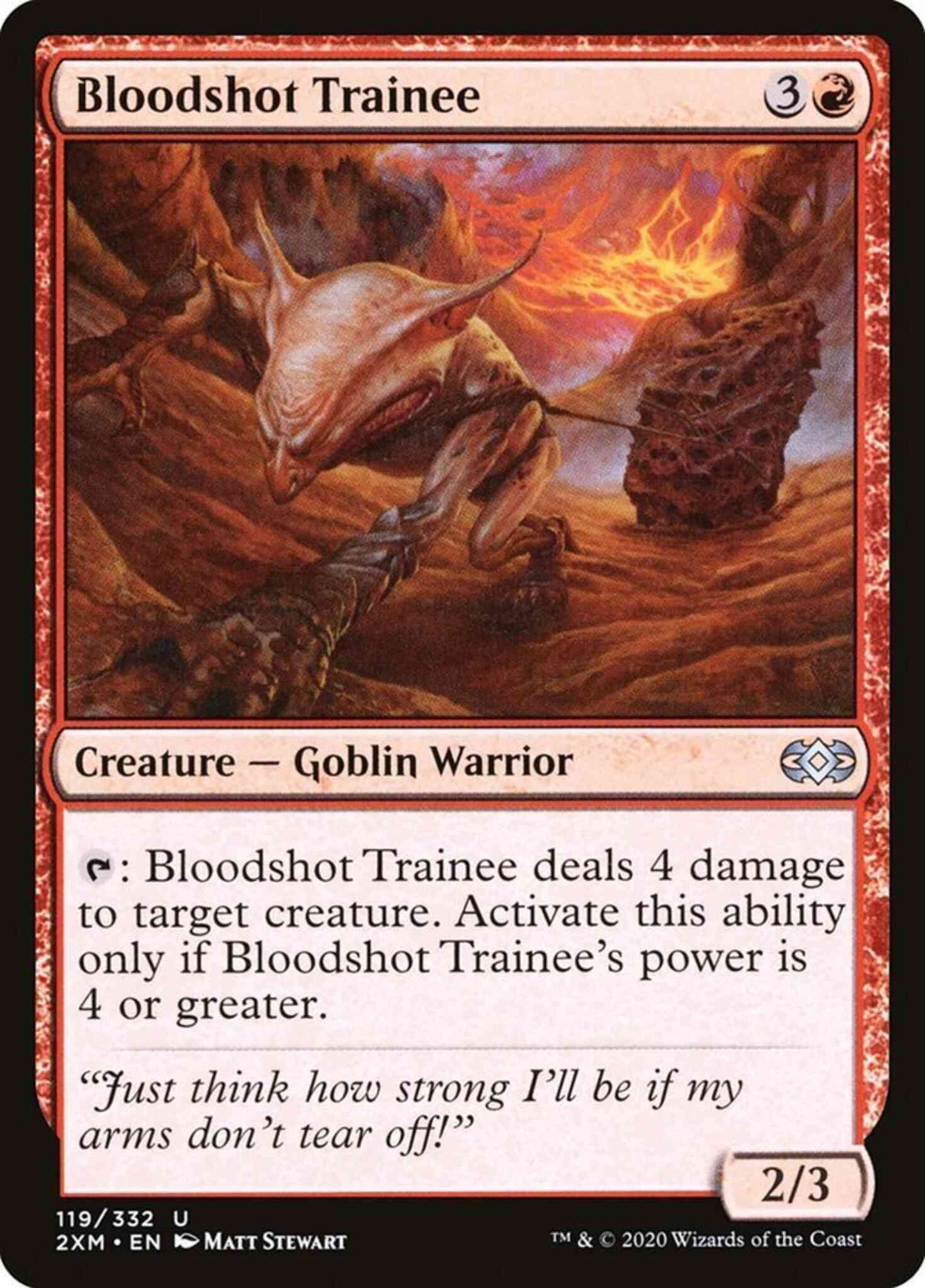Bloodshot Trainee [119] [Double Masters] [Non-Foil]