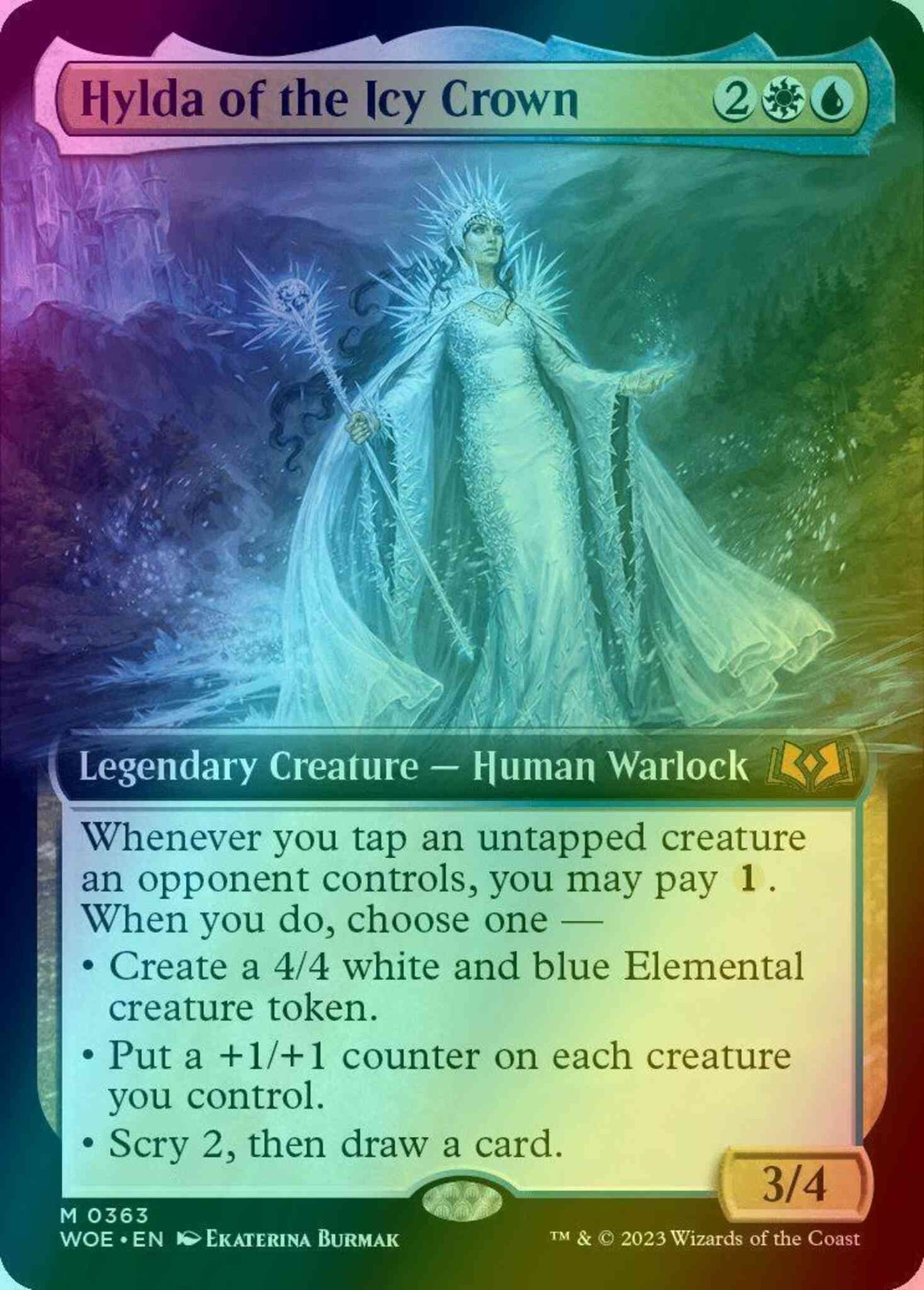 Hylda of the Icy Crown [363] [Extended Art] [Wilds of Eldraine] [Foil]