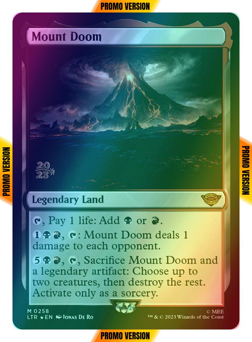 Mount Doom [258s] [Prerelease] [The Lord of the Rings: Tales of Middle-earth: Promos] [Foil]