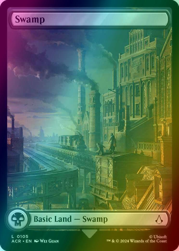 Swamp [105] [Full Art] [Assassin's Creed] [Foil]