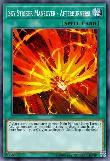 Sky Striker Maneuver - Afterburners! - BLHR-EN091 - Ultra Rare - 1st Edition