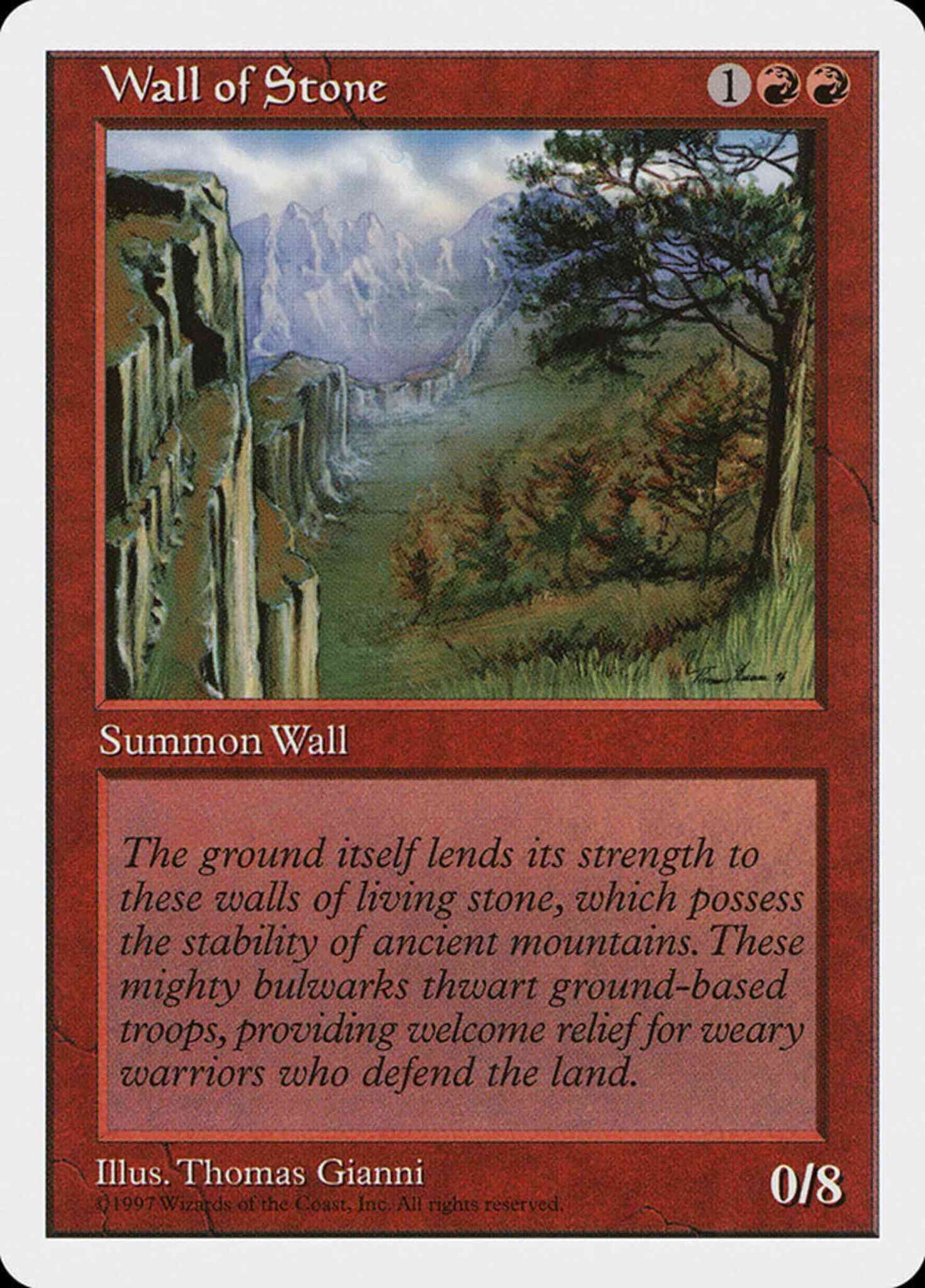 Wall of Stone [274] [Fifth Edition] [Non-Foil]