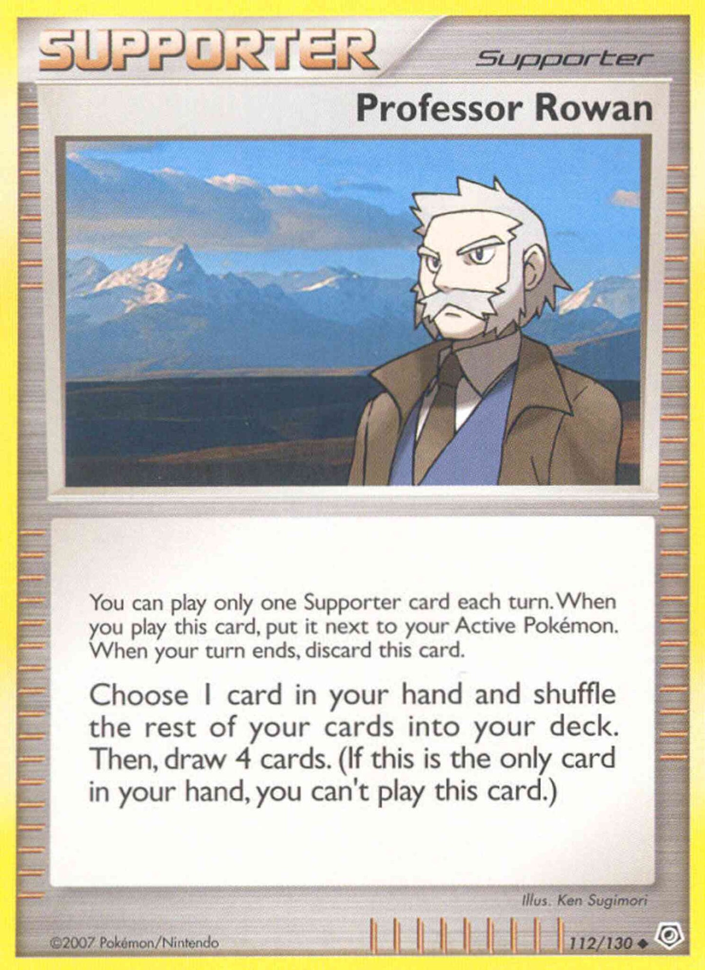 Professor Rowan - 112/130 - Uncommon [dp1-112] [Non-Holo]