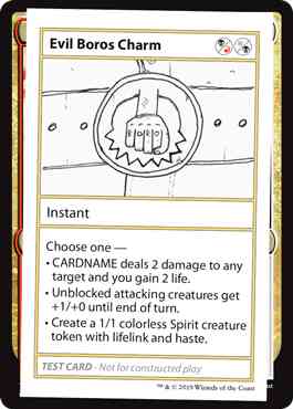 Evil Boros Charm - No Symbol [90] [Mystery Booster Playtest Cards 2021] [Non-Foil]