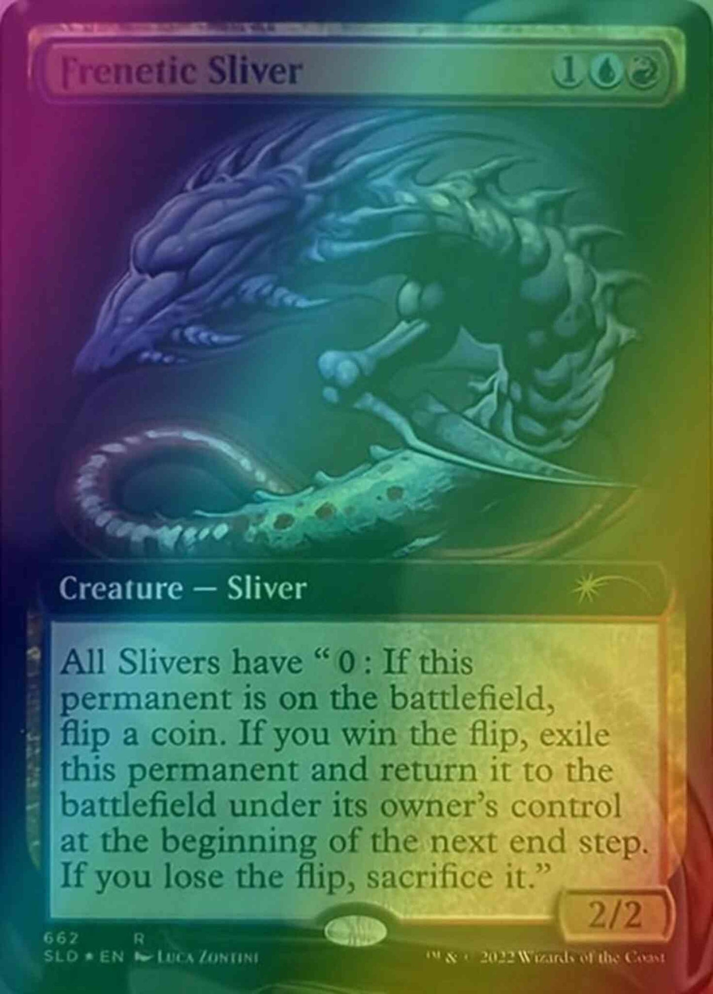 Frenetic Sliver [0662] [Extended Art] [Luca Zontini] [Secret Lair Drop] [Foil]