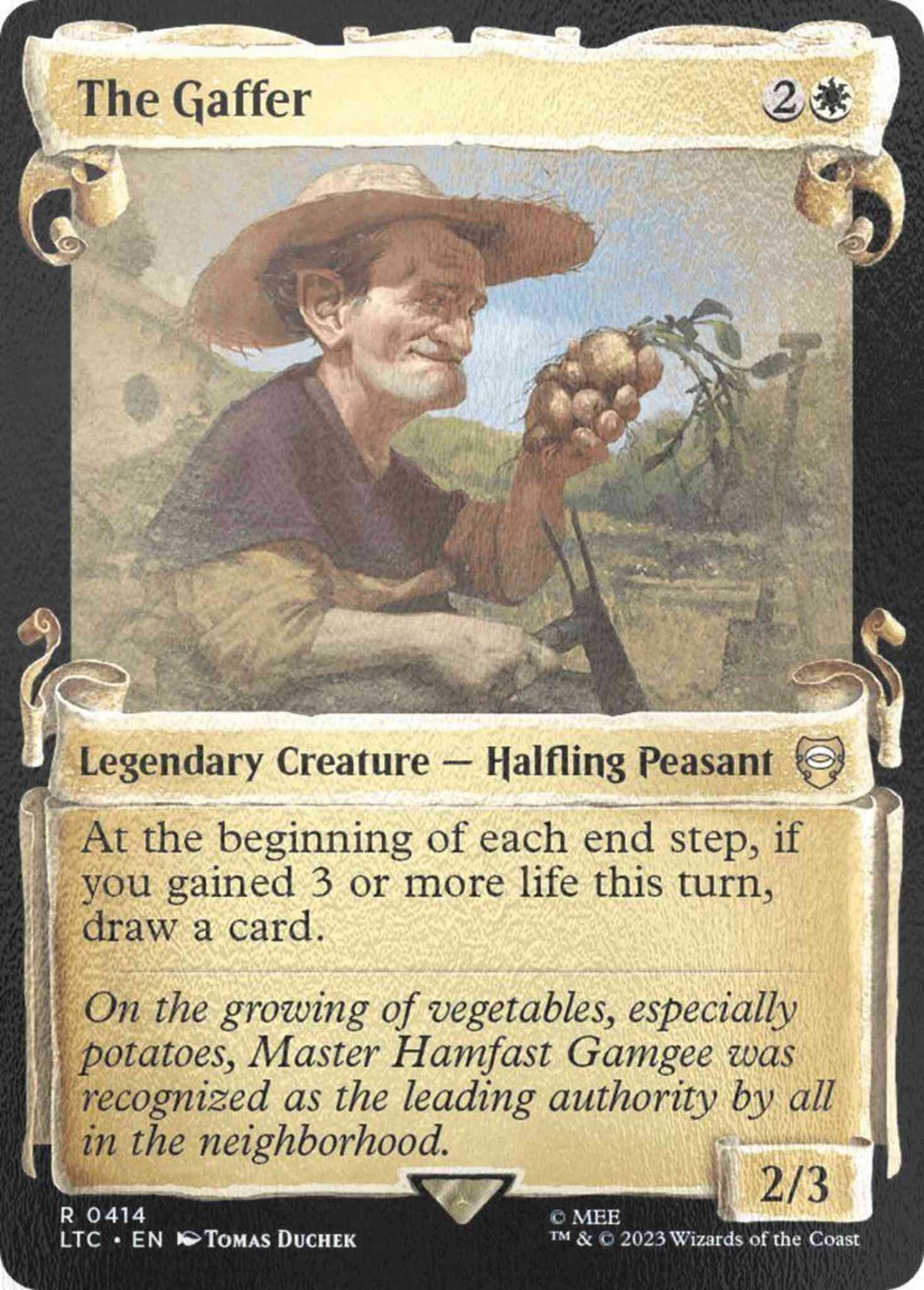 The Gaffer [414] [Scrolls Showcase] [The Lord of the Rings: Tales of Middle-earth: Commander] [Silver Foil]