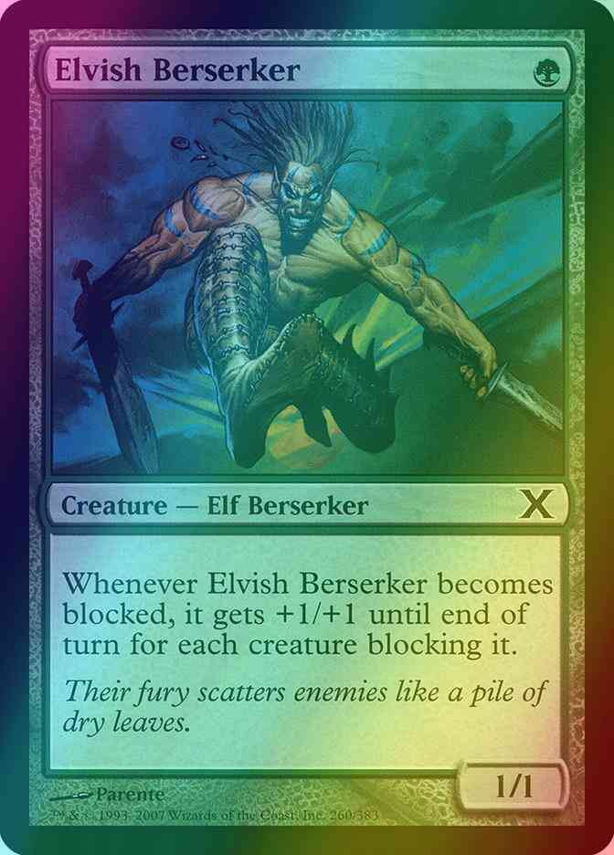 Elvish Berserker [260] [Tenth Edition] [Foil]