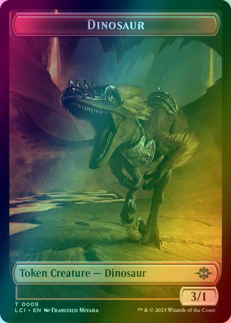 Dinosaur Token (09) // Treasure Token (02) [The Lost Caverns of Ixalan: Tokens] [Foil]