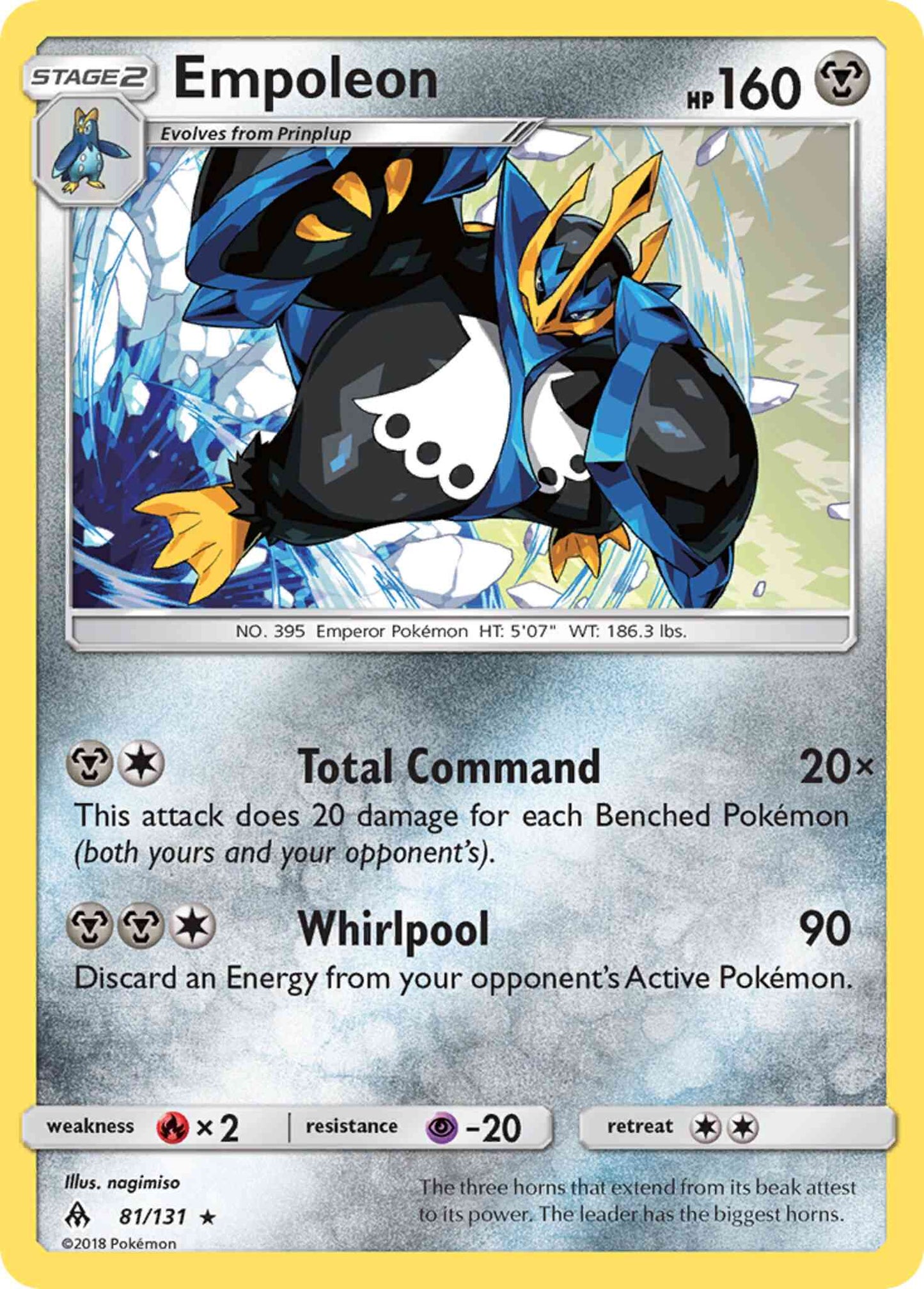 Empoleon - 81/131 - Rare Holo [sm6-81] [Holo]