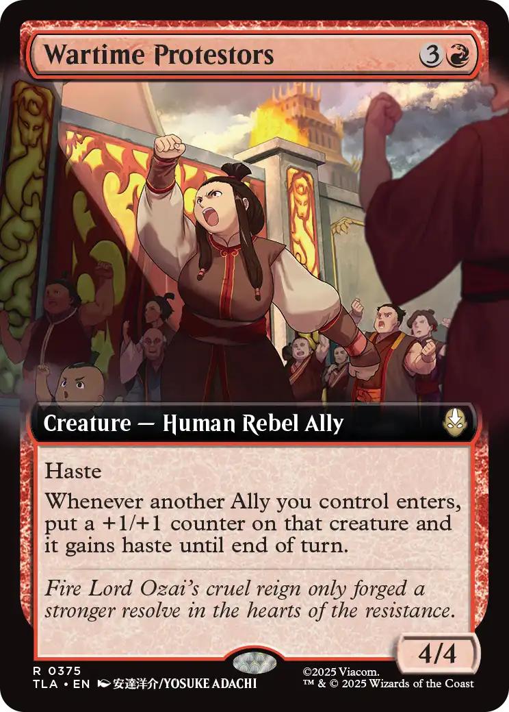 Wartime Protestors [375] [Extended Art] [Avatar: The Last Airbender] [Non-Foil]