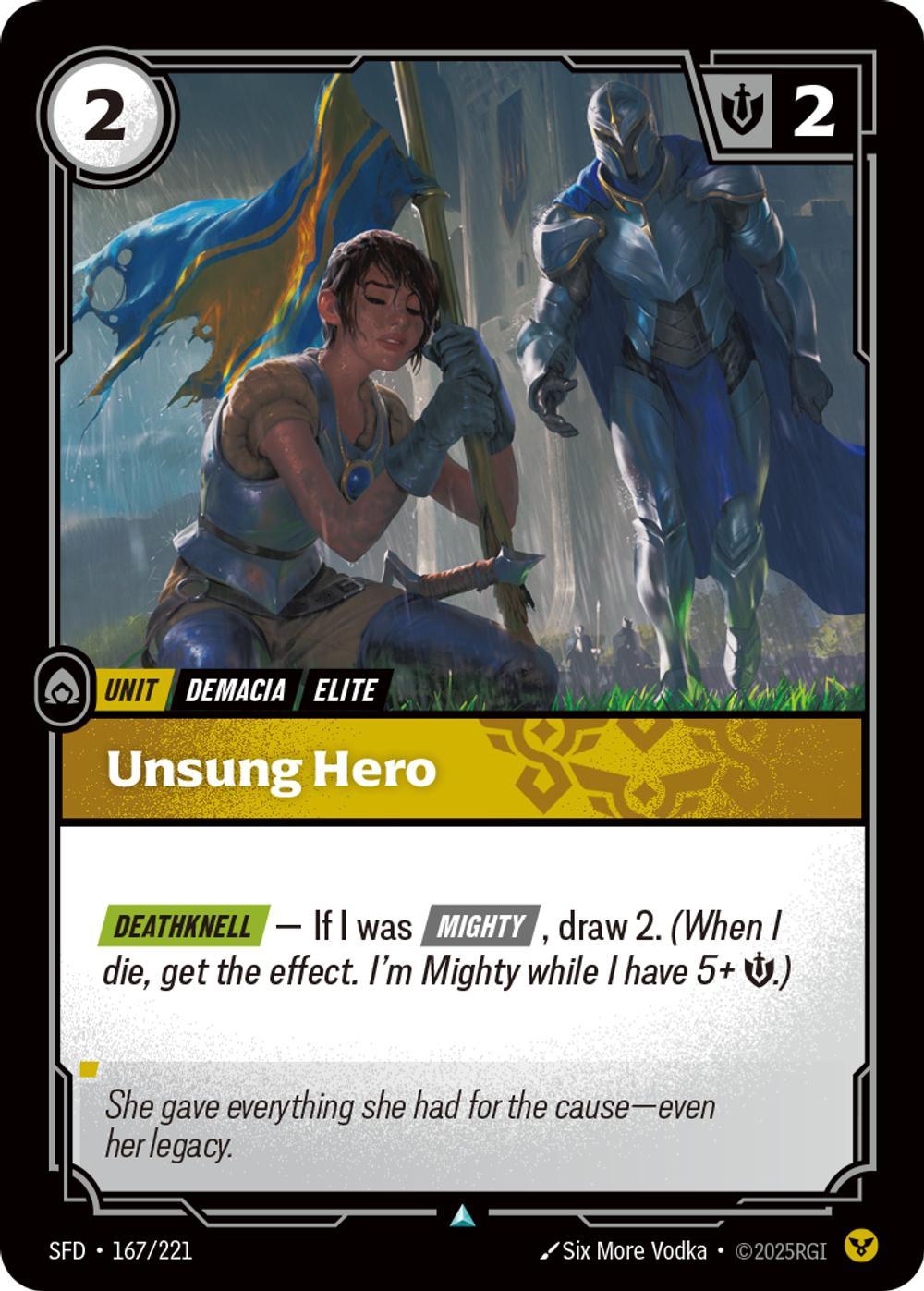 Unsung Hero - 167/221 [Spiritforged] [Non-Foil]