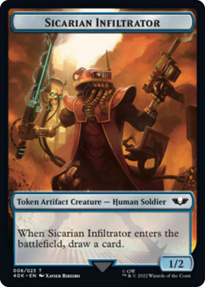 Sicarian Infiltrator Token (08) // Soldier Token (03) [Universes Beyond: Warhammer 40,000: Tokens] [Non-Foil]