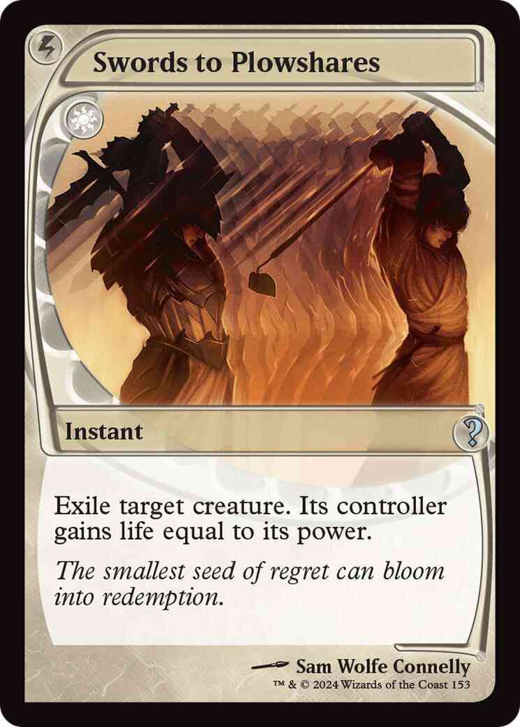 Swords to Plowshares [153] [Future Frame] [Mystery Booster 2] [Foil]