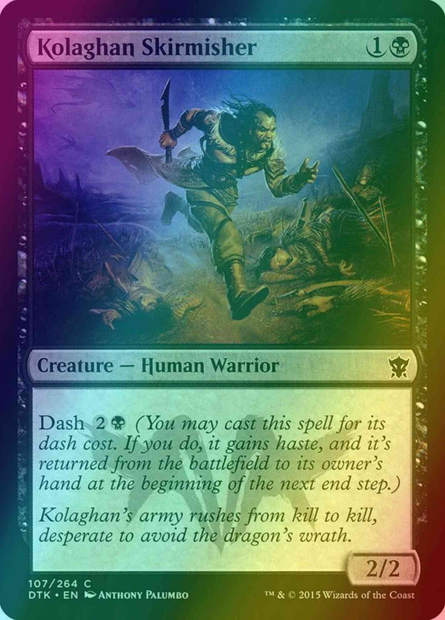 Kolaghan Skirmisher [107] [Dragons Of Tarkir] [Foil]