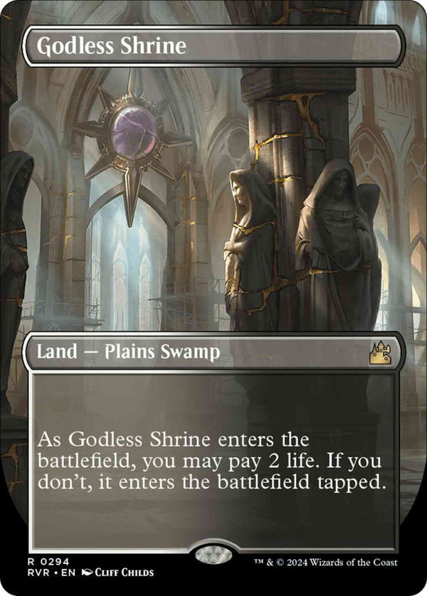 Godless Shrine [294] [Borderless] [Ravnica Remastered] [Non-Foil]