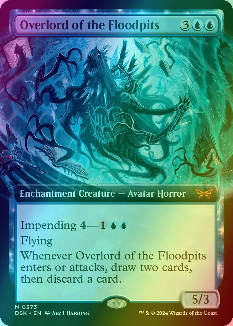 Overlord of the Floodpits [373] [Extended Art] [Duskmourn: House of Horror] [Foil]
