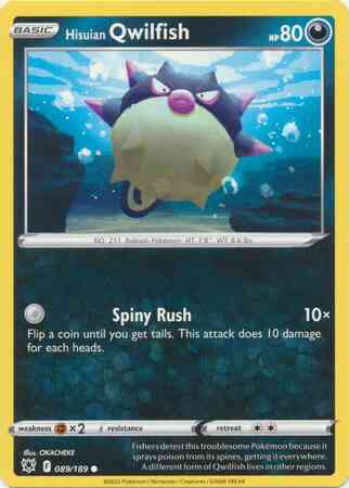 Hisuian Qwilfish - 089/189 - Common [swsh10-089] [Non-Holo]