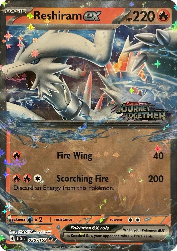 Reshiram ex - 030-159 - Promo [Journey Together Stamp] [sv09msp-030] [Holo]