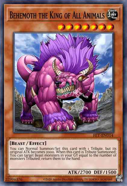 Behemoth the King of All Animals - FET-EN014 - Ultimate Rare - 1st Edition