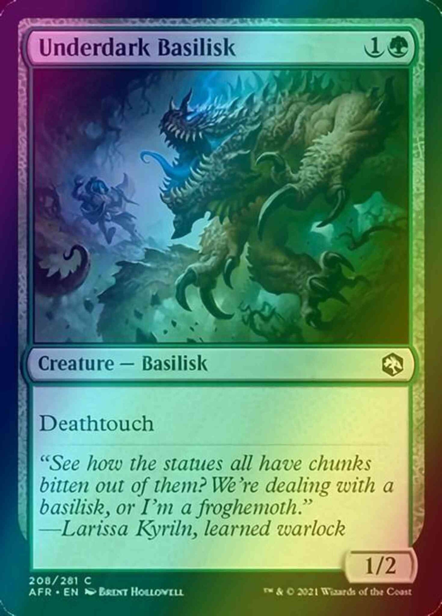 Underdark Basilisk [208] [Adventures In The Forgotten Realms] [Foil]