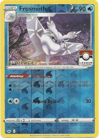 Frosmoth - 064/202 - 1st Place Reverse Holo Pokemon League Promo [Reverse Holo]