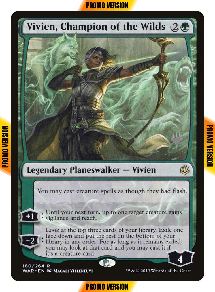 Vivien, Champion of the Wilds [180p] [Promo Pack] [War of the Spark Promos] [Non-Foil]