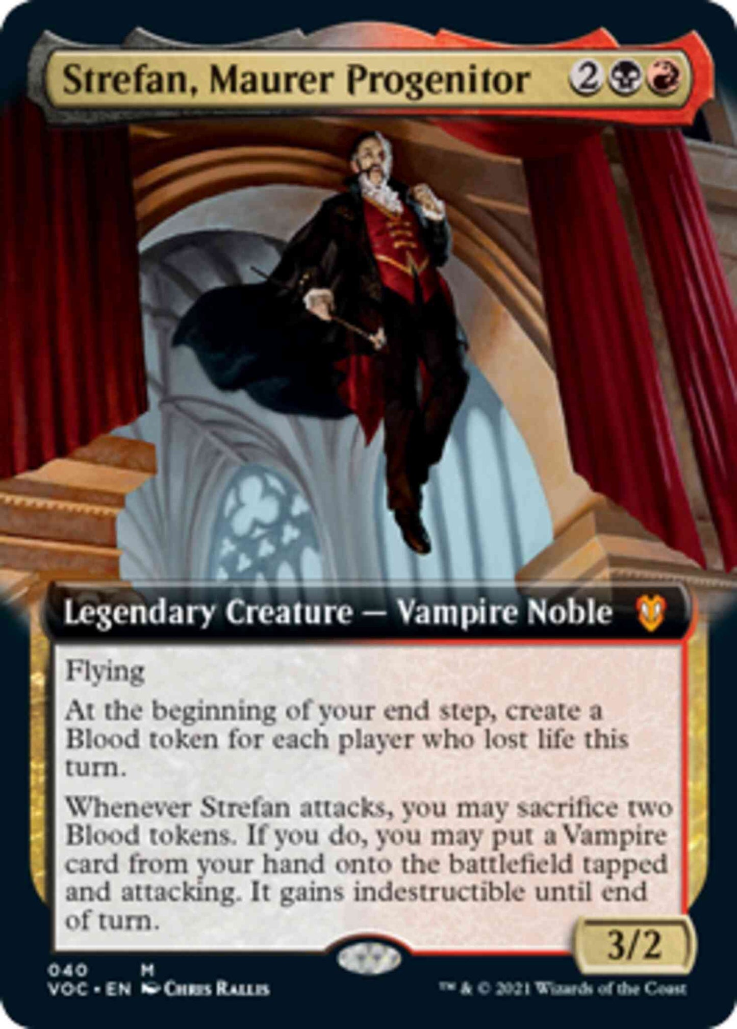 Strefan, Maurer Progenitor [40] [Extended Art] [Innistrad: Crimson Vow: Commander] [Non-Foil]